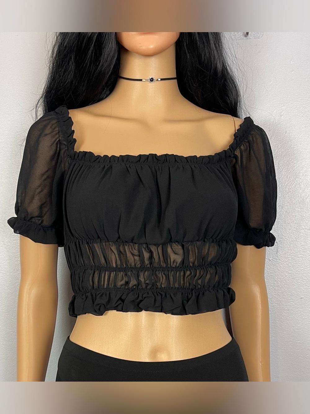 Chiffon Crop Top